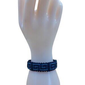 Unisex Bracelet Woven Multicolor Macramé Thread Andean Craftsmanship Cusco